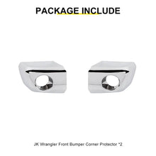 For 2007-2018 Jeep Wrangler JK Scratch Protect Front Bumper Corner Cover Trim (2 pcs) RT-TCZ