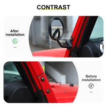 For 2007-2018 Jeep Wrangler JK Side Mirrors Doorless A-Pillar Mount Rear View Mirror (2 pcs) RT-TCZ