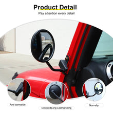 For 2007-2018 Jeep Wrangler JK Side Mirrors Doorless A-Pillar Mount Rear View Mirror (2 pcs) RT-TCZ
