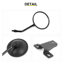 For 2007-2018 Jeep Wrangler JK Side Mirrors Doorless A-Pillar Mount Rear View Mirror (2 pcs) RT-TCZ