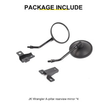 For 2007-2018 Jeep Wrangler JK Side Mirrors Doorless A-Pillar Mount Rear View Mirror (2 pcs) RT-TCZ