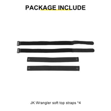 For 2007-2018 Jeep Wrangler JK Soft Top Straps Tie Down Straps（4 pcs） RT-TCZ