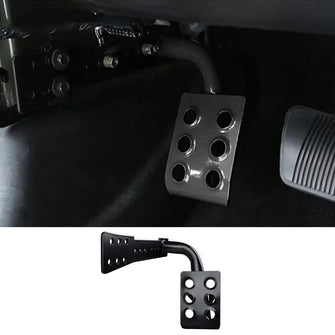 For 2007-2018 Jeep Wrangler JK Steel Left Foot Rest Dead Pedal Black RT-TCZ