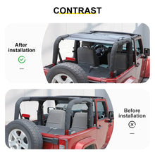 For 2007-2018 Jeep Wrangler JK Sunshade Top Car Bed Rest Roof Hammock Accessories RT-TCZ