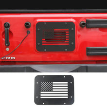For 2007-2018 Jeep Wrangler JK Tailgate Spare Tire Carrier Delete Filler Plate Vent Cover Plate Trim & Rubber Plug RT-TCZ