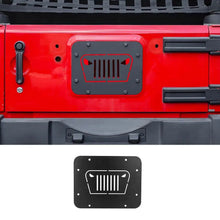 For 2007-2018 Jeep Wrangler JK Tailgate Spare Tire Carrier Delete Filler Plate Vent Cover Plate Trim & Rubber Plug RT-TCZ