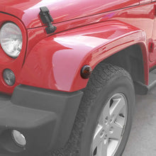 For 2007-2018 Jeep Wrangler JK Wheel Eyebrow Smoked Turn Signal Light Covers Trim RT-TCZ