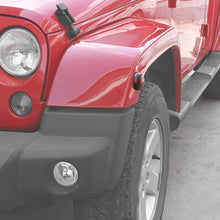 For 2007-2018 Jeep Wrangler JK Wheel Eyebrow Smoked Turn Signal Light Covers Trim RT-TCZ