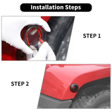 For 2007-2018 Jeep Wrangler JK Wheel Eyebrow Smoked Turn Signal Light Covers Trim RT-TCZ