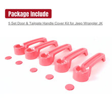 For 2007-2018 Jeep Wrangler JKU 4-Door Door & Tailgate Handle Cover Trim RT-TCZ