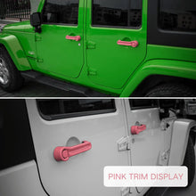 For 2007-2018 Jeep Wrangler JKU 4-Door Door & Tailgate Handle Cover Trim RT-TCZ