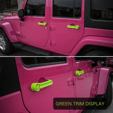 For 2007-2018 Jeep Wrangler JKU 4-Door Door & Tailgate Handle Cover Trim RT-TCZ