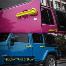 For 2007-2018 Jeep Wrangler JKU 4-Door Door & Tailgate Handle Cover Trim RT-TCZ