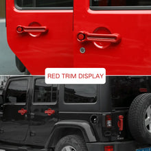For 2007-2018 Jeep Wrangler JKU 4-Door Door & Tailgate Handle Cover Trim RT-TCZ
