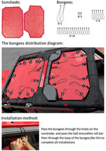 For 2007-2018 Jeep Wrangler JKU 4 Door Front & Rear Mesh Bikini Top Sunshade – UV Protection Soft Roof Cover RT-TCZ