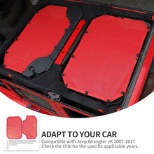 For 2007-2018 Jeep Wrangler JKU 4 Door Front & Rear Mesh Bikini Top Sunshade – UV Protection Soft Roof Cover RT-TCZ