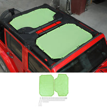 For 2007-2018 Jeep Wrangler JKU 4 Door Front & Rear Mesh Bikini Top Sunshade – UV Protection Soft Roof Cover RT-TCZ