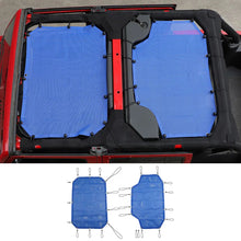 For 2007-2018 Jeep Wrangler JKU 4 Door Front & Rear Mesh Bikini Top Sunshade – UV Protection Soft Roof Cover RT-TCZ