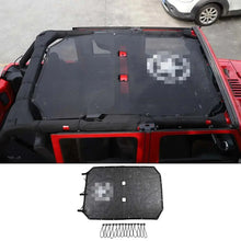 For 2007-2018 Jeep Wrangler JKU 4-Door Full-Length Mesh Bikini Top Sunshade – UV Protection Soft Roof Cover RT-TCZ