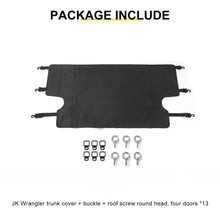 For 2007-2018 Jeep Wrangler JKU 4-Door Rear Cargo Cover Privacy Shade Trunk Luggage Cover RT-TCZ