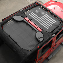 For 2007-2018 Jeep Wrangler JKU 4 Door Sun Shade Mesh Sunshade Provides UV Sun Protection Front & Rear RT-TCZ