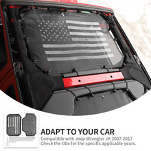 For 2007-2018 Jeep Wrangler JKU 4 Door Sun Shade Mesh Sunshade Provides UV Sun Protection Front & Rear RT-TCZ