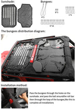 For 2007-2018 Jeep Wrangler JKU 4 Door Sun Shade Mesh Sunshade Provides UV Sun Protection Front & Rear RT-TCZ