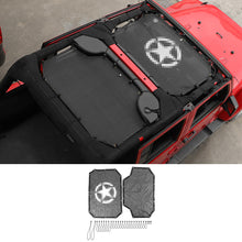 For 2007-2018 Jeep Wrangler JKU 4 Door Sun Shade Mesh Sunshade Provides UV Sun Protection Front & Rear RT-TCZ