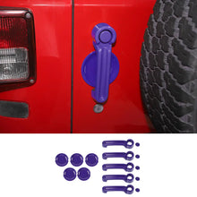 For 2007-2018 Jeep Wrangler JKU 4Door Door Handle Trim & Handles Bowl Decor Cover Kit RT-TCZ