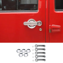 For 2007-2018 Jeep Wrangler JKU 4Door Door Handle Trim & Handles Bowl Decor Cover Kit RT-TCZ
