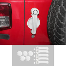 For 2007-2018 Jeep Wrangler JKU 4Door Door Handle Trim & Handles Bowl Decor Cover Kit RT-TCZ