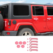 For 2007-2018 Jeep Wrangler JKU 4Door Door Handle Trim & Handles Bowl Decor Cover RT-TCZ