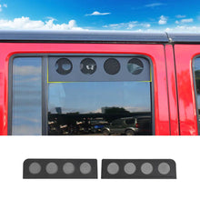 For 2007-2018 Jeep Wrangler JKU 4Door Rear Door Window Louver Air Vent Panel Trim Cover RT-TCZ