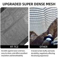 For 2007-2018 Jeep Wrangler JKU, 4 Doors Leather Soft Top Sunshade Mesh Full Length Mesh Sun Shade UV Blocker Mesh Screen Sunshade RT-TCZ