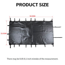 For 2007-2018 Jeep Wrangler JKU, 4 Doors Leather Soft Top Sunshade Mesh Full Length Mesh Sun Shade UV Blocker Mesh Screen Sunshade RT-TCZ