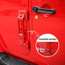 For 2007+ Jeep Wrangler JK JKU JL JLU JT Door Hinge Step Foot Peg Folding Foot Pedal RT-TCZ