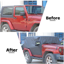 For 2007+ Jeep Wrangler JK JL 2Door Car Cover Waterproof Black Dust UV Protection RT-TCZ