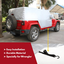 For 2007+ Jeep Wrangler JK JL 4 Door All-Weather Car Cover – Waterproof, Windproof, UV-Resistant, Scratch & Dust Protection RT-TCZ