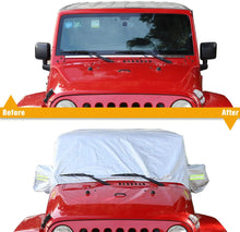 For 2007+ Jeep Wrangler JK JL 4 Door Car Rain Sunshade Cover Windproof Dustproof Scratch Resistant Outdoor UV Protection Auto Cover RT-TCZ