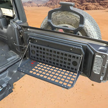 For 2007+ Jeep Wrangler JK JL Trunk Foldable Rear Door Tailgate Table Storage Cargo Shelf RT-TCZ