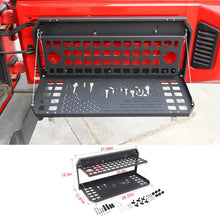 For 2007+ Jeep Wrangler JK JL Trunk Foldable Rear Door Tailgate Table Storage Cargo Shelf RT-TCZ