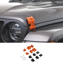 For 2007+ Jeep Wrangler JK JL & Gladiator JT Stainless Steel Hood Latches Hood Lock Catch Kit RT-TCZ
