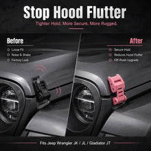 For 2007+ Jeep Wrangler JK JL & Gladiator JT Stainless Steel Hood Latches Hood Lock Catch Kit RT-TCZ
