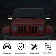 For 2007+ Jeep Wrangler JKU JLU 4Door Black Outdoor Waterproof Cab Car Cover RT-TCZ