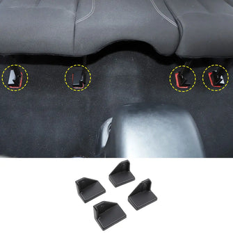 For 2007+ Jeep Wrangler JKU JLU & Gladiator JT 4Door Rear Seat Screw Protector Cover Trim RT-TCZ
