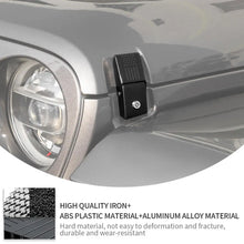 For 2007+ Jeep Wrangler JL/JK/JT Anti-Theft Hood Locking Buckle Catch Latch With keys US Flag RT-TCZ