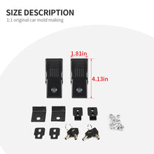 For 2007+ Jeep Wrangler JL/JK/JT Anti-Theft Hood Locking Buckle Catch Latch With keys US Flag RT-TCZ