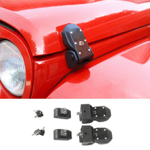 For 2007–2018 Jeep Wrangler JK JKU – Anti-Theft Hood Locking Buckle Catch Latch with Keys RT-TCZ