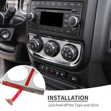 For 2010-2016 Jeep Compass/Patriot Interior Air Conditioning Switch Panel Trim Decoration Cover RT-TCZ