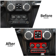 For 2011-18 Jeep Wrangler JK Air Conditioner Emergency Light Switch Trim Frame RT-TCZ